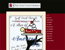 Tablet Screenshot of gulfcoastchorale.org